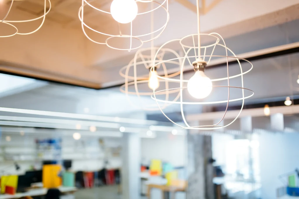 Un projet d’éclairage commercial